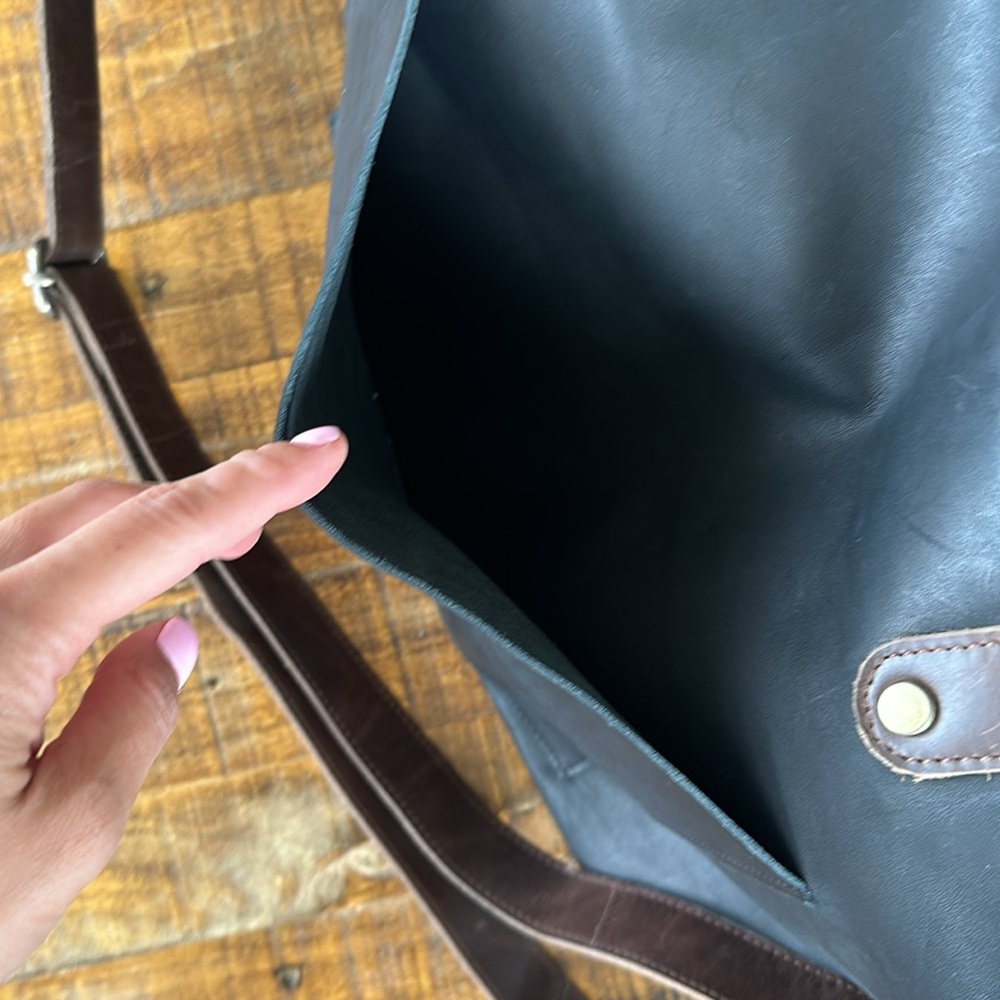 oversized black leather work bag! - Picture 4 of 5